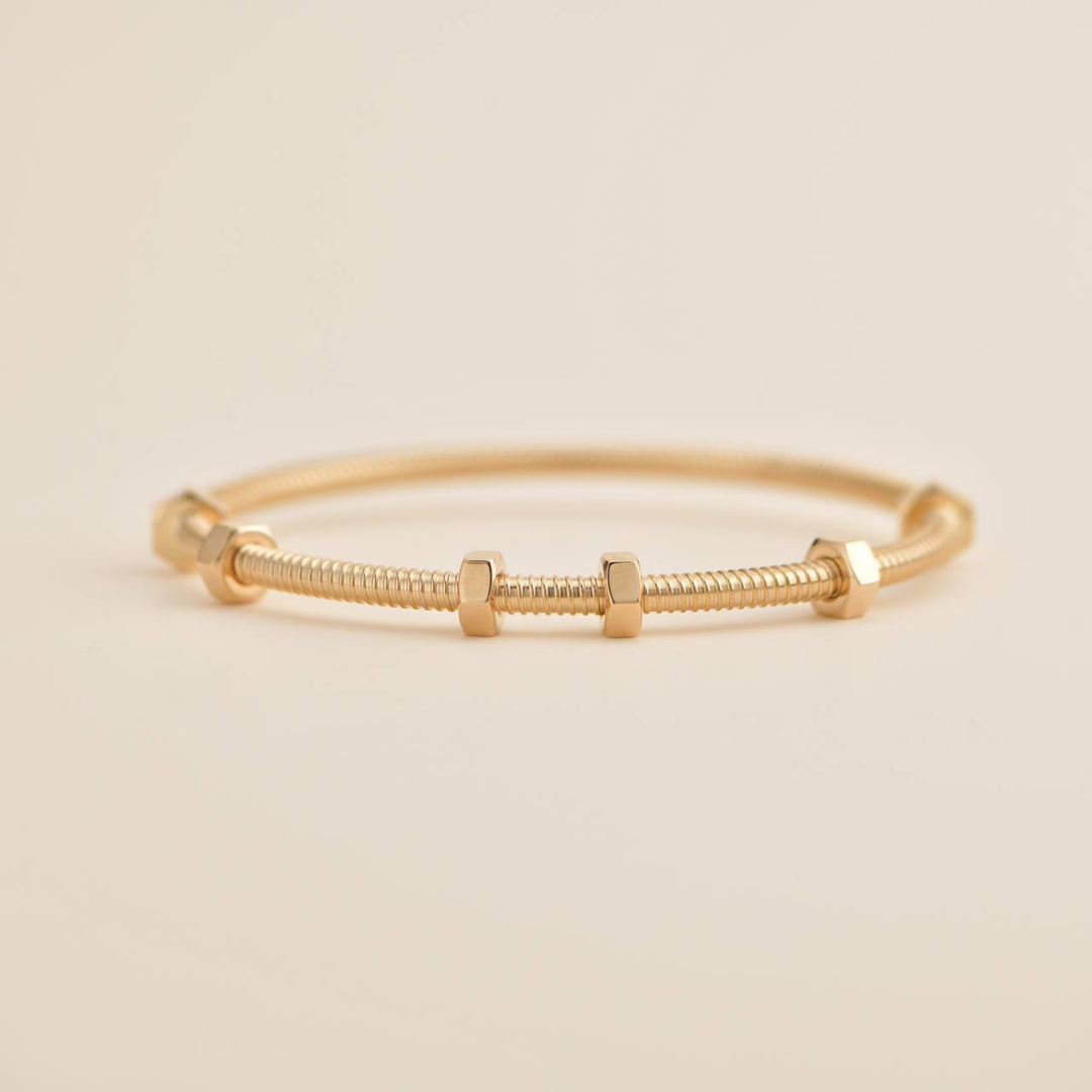 Cartier Ecrou De Cartier Rose Gold Bracelet Size 18