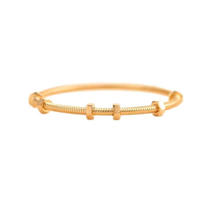 Preloved Cartier Ecrou De Cartier Rose Gold Bracelet Size 18