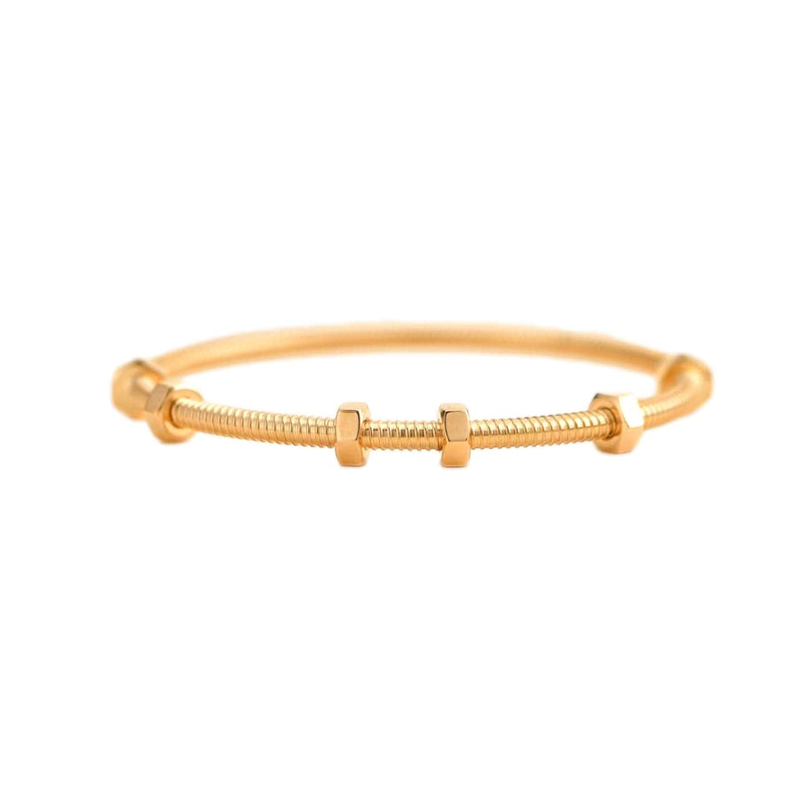 Preloved Cartier Ecrou De Cartier Rose Gold Bracelet Size 18