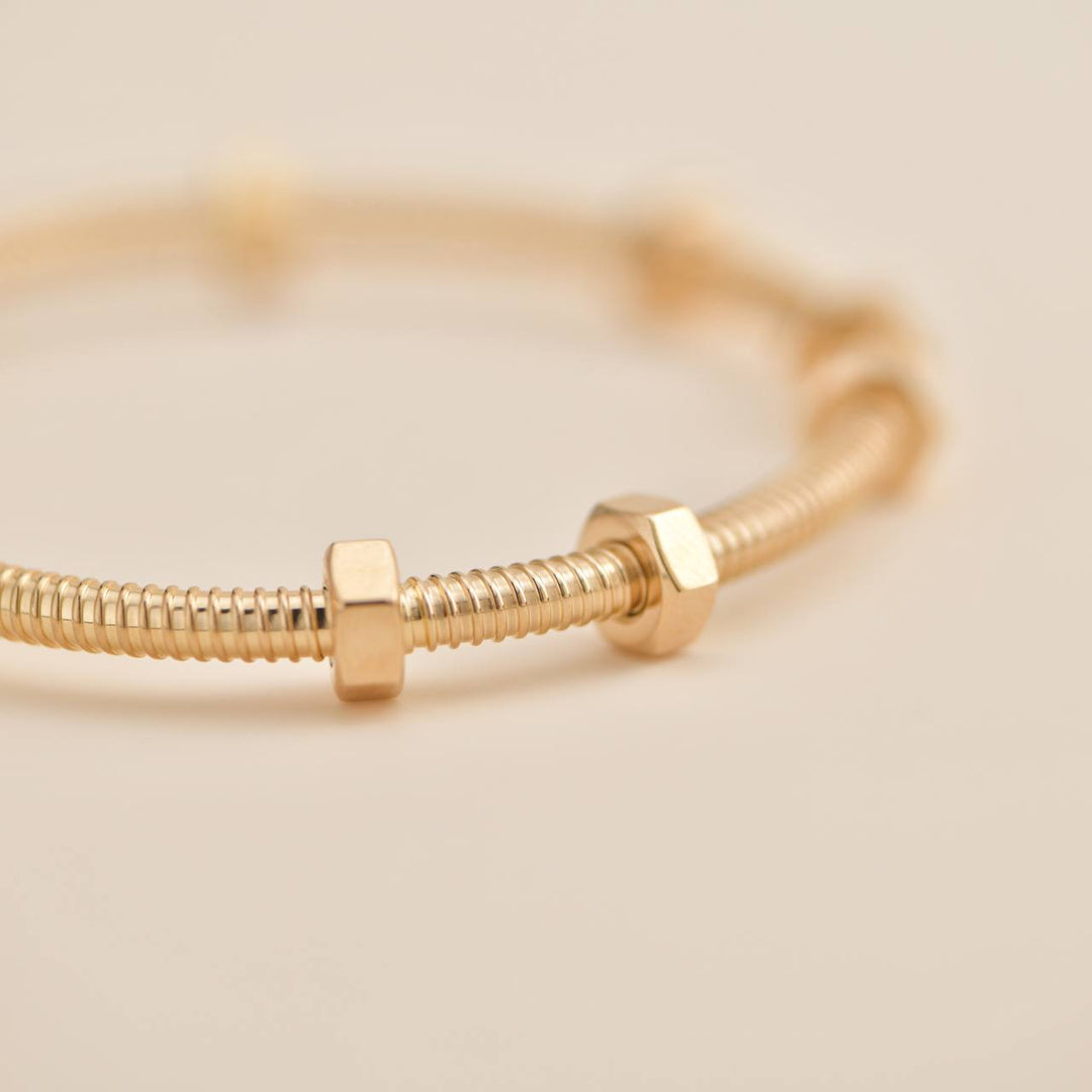 Cartier Ecrou De Cartier Rose Gold Bracelet Size 18