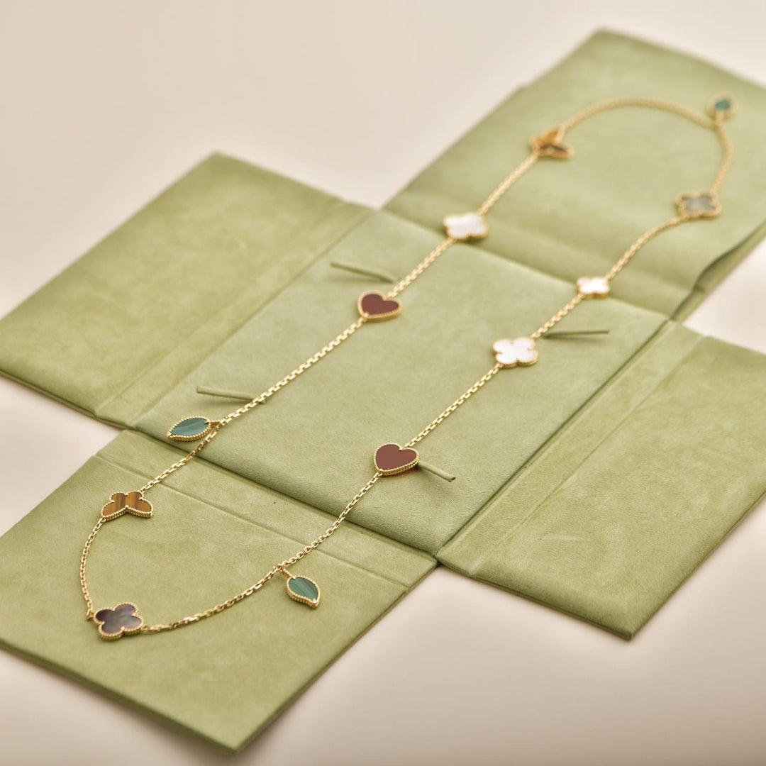 Van Cleef & Arpels Lucky Alhambra Yellow Gold Long Necklace