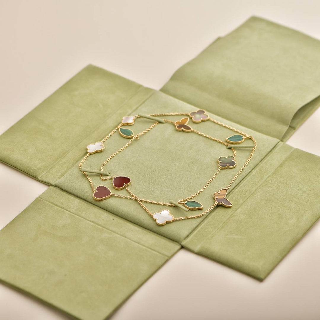 Van Cleef & Arpels Lucky Alhambra Yellow Gold Long Necklace