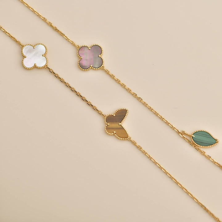 Van Cleef & Arpels Lucky Alhambra Yellow Gold Long Necklace