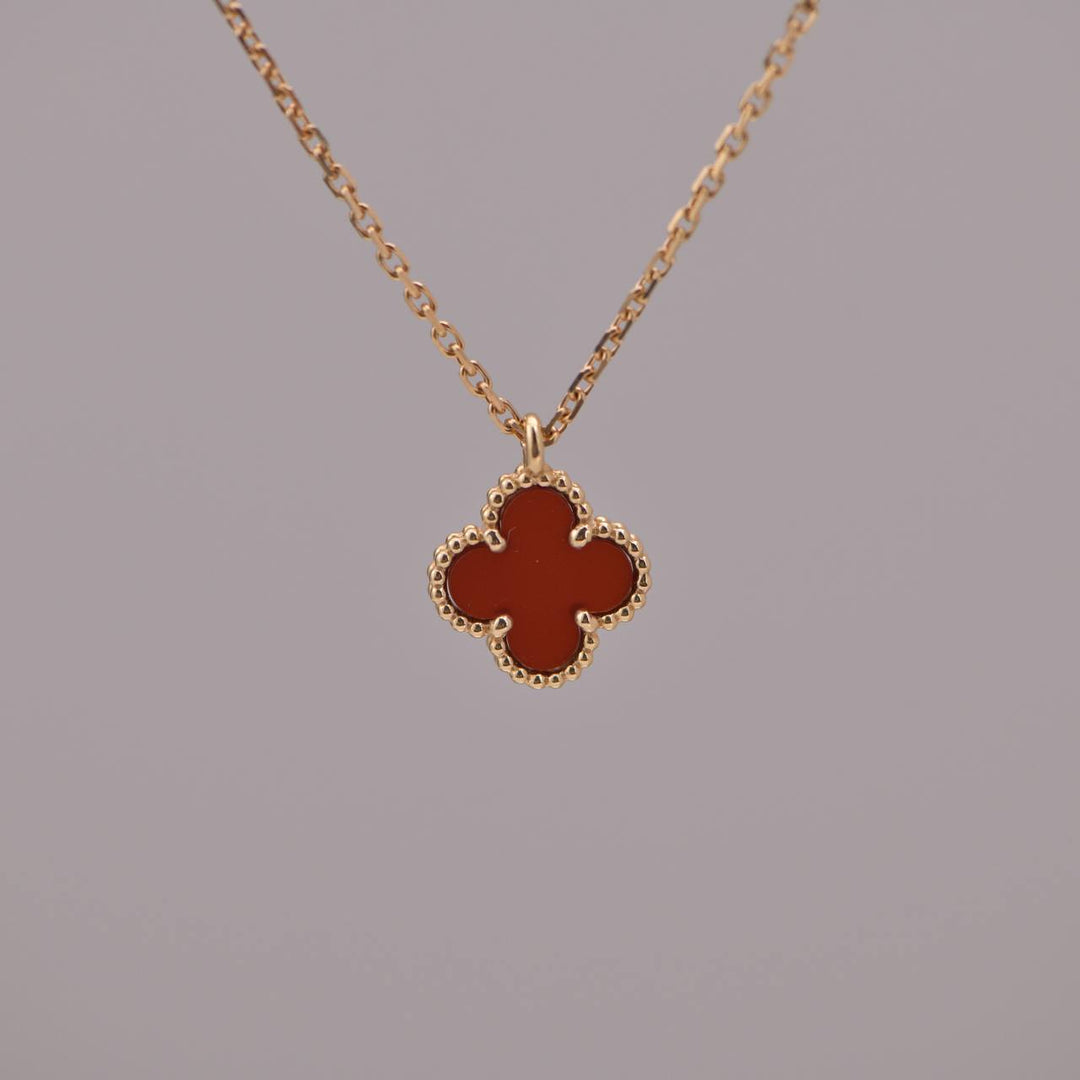 VAN CLEEF & ARPELS 18K Rose Gold Sweet Alhambra Pendant Necklace