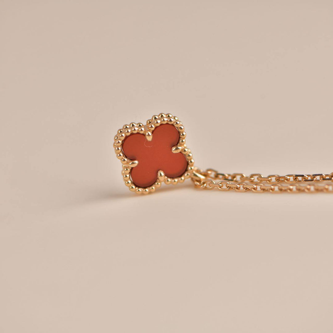 Van Cleef & Arpels Bracelet, Rose Gold & Carnelian - Sweet Alhambra