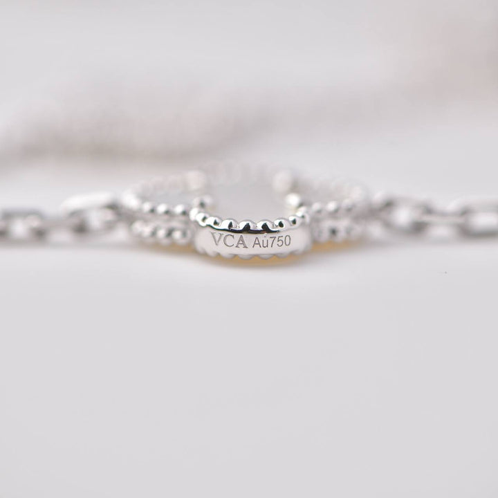 Van Cleef & Arpels Vintage Alhambra 20 Motifs Mother of Pearl Long Necklace