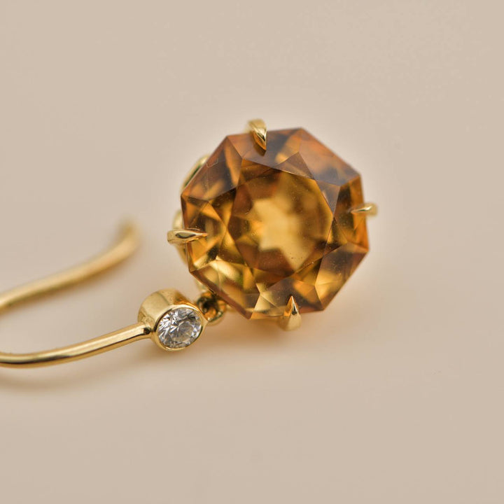 Tiffany & Co. Citrine Diamond Drop Earrings