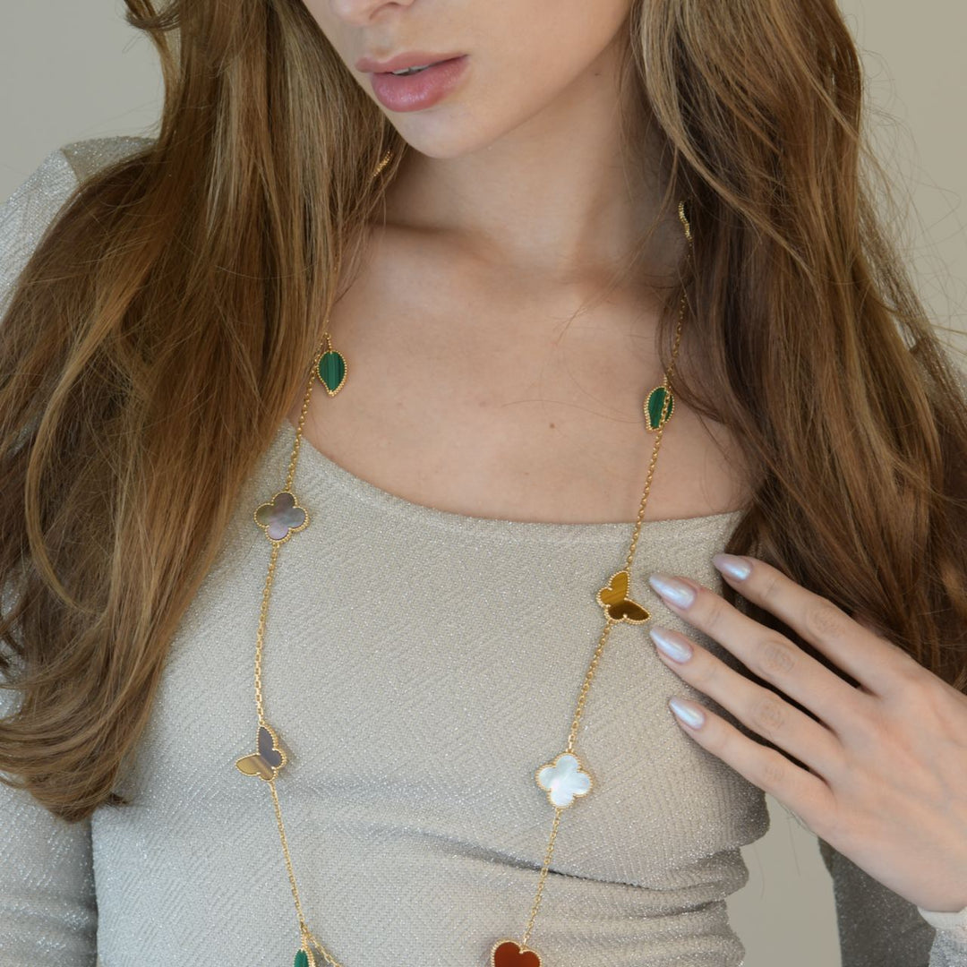 Van Cleef & Arpels Lucky Alhambra Yellow Gold Long Necklace