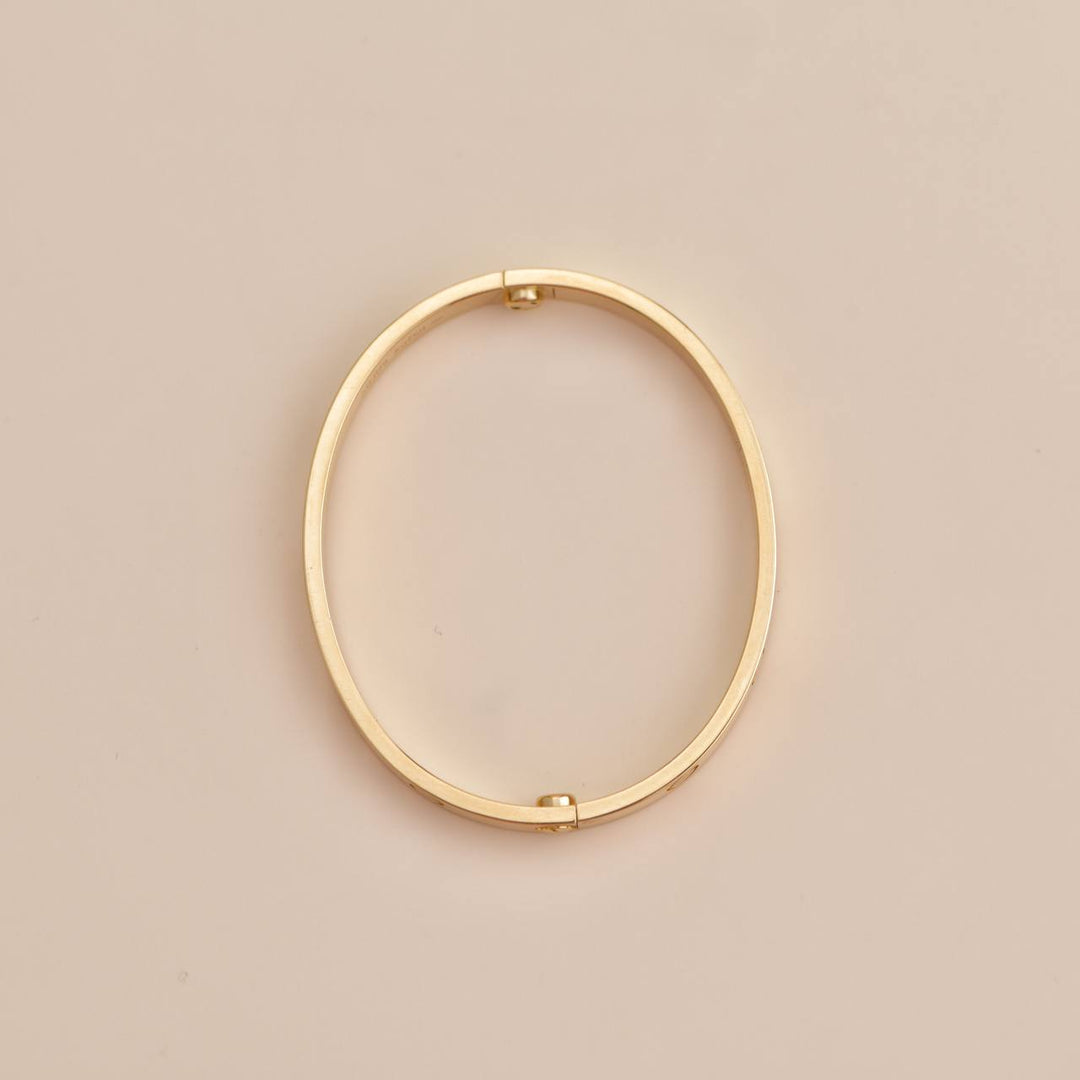 Cartier Love Bracelet 18K Yellow Gold Size 17