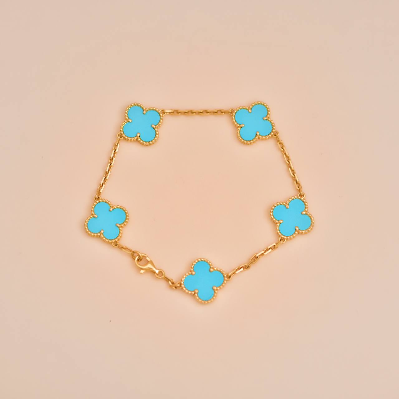 Turquoise van shop cleef bracelet