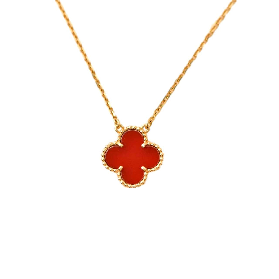 Van Cleef & Arpels Carnelian Vintage Alhambra Pendant