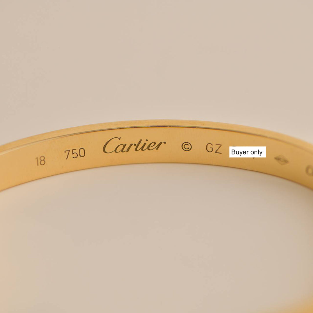 Cartier Love Bracelet 18k Yellow Gold Size 18