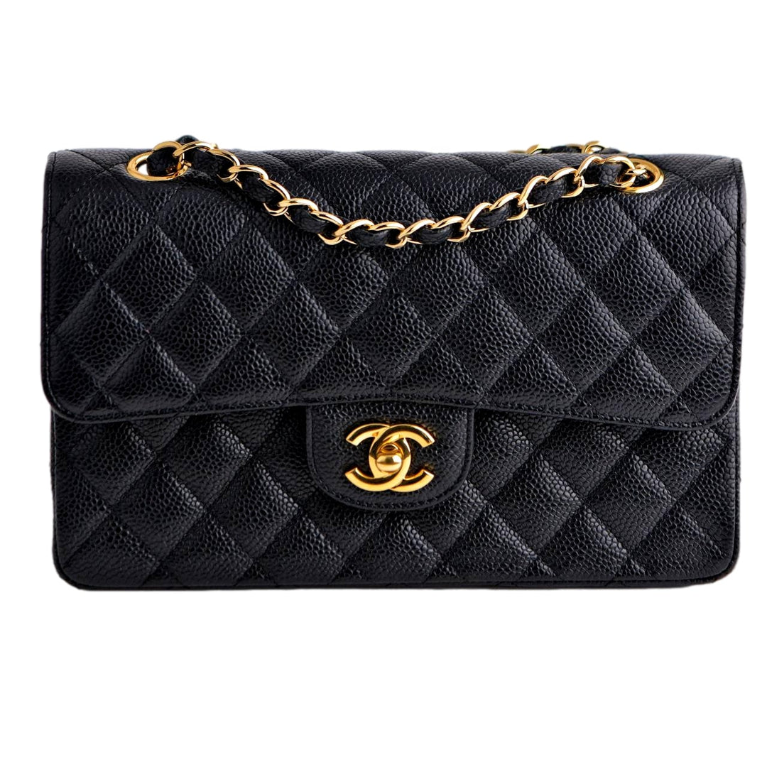 Chanel Small Double Classic Flap Calfskin GHW Bag