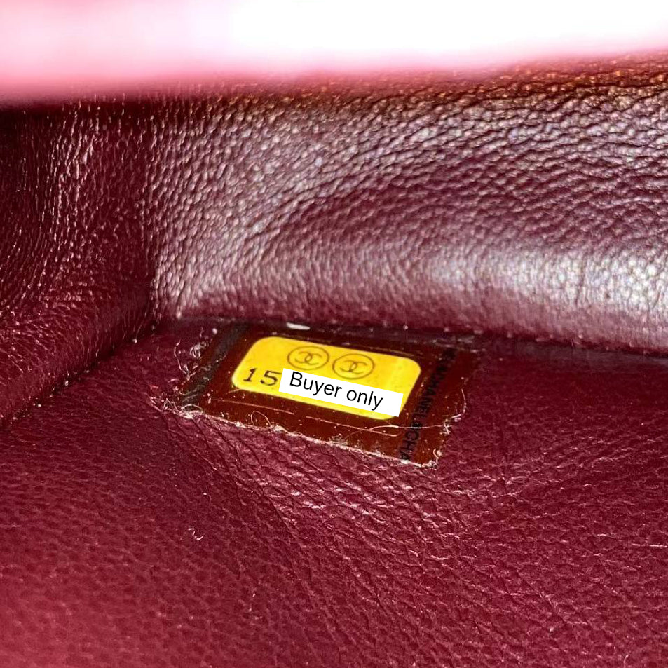 Chanel Classic Flap Medium Lambskin Leather Tan Bag Dust Bag Authenticity  Card