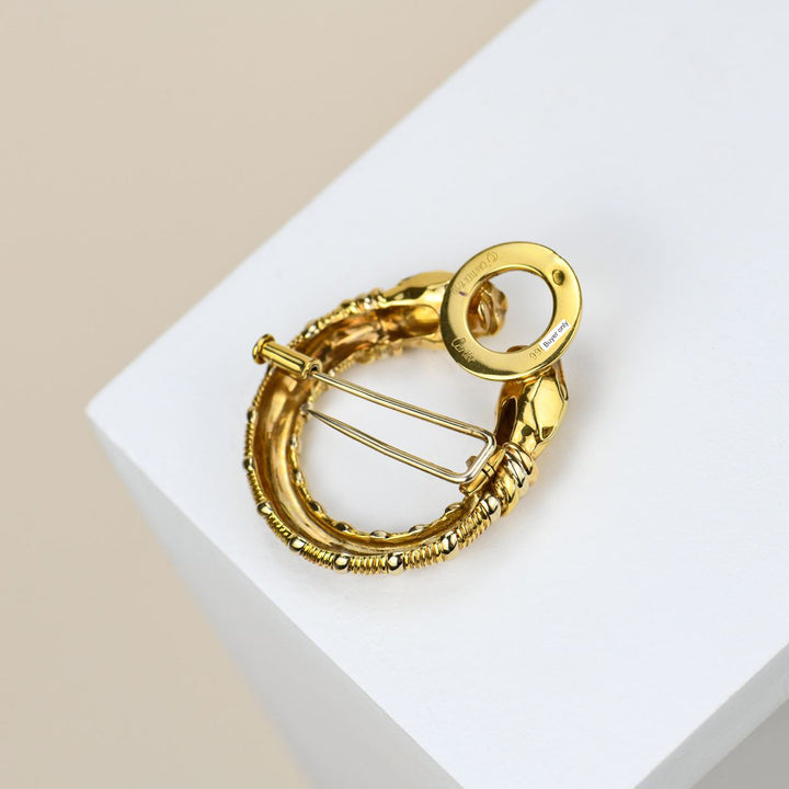 Cartier Double-Headed Panther Yellow Gold Brooch