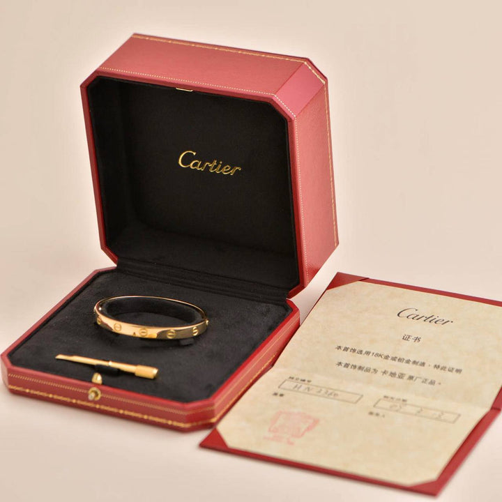 Cartier Love Bracelet 18K Yellow Gold Size 16