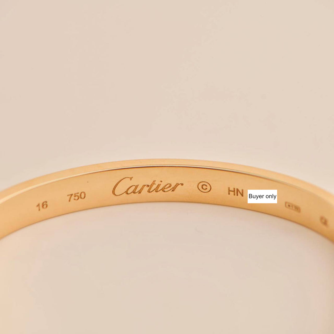 Cartier Love Bracelet 18K Yellow Gold Size 16