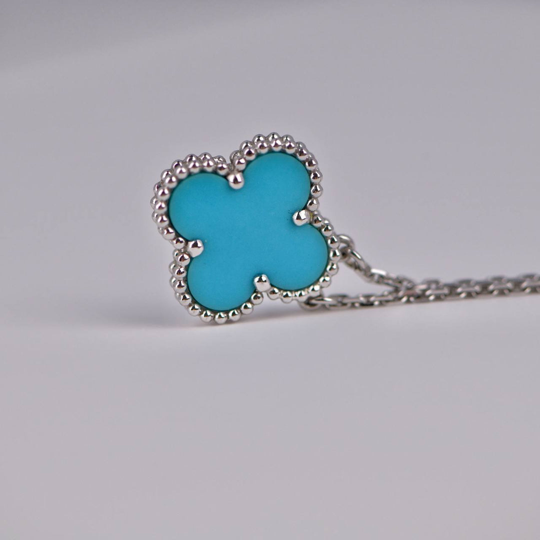 Van Cleef & Arpels Turquoise Vintage Alhambra Pendant