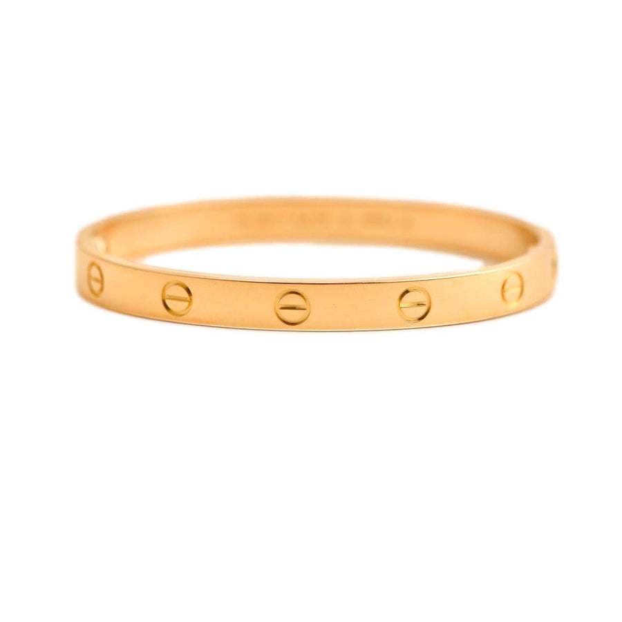 Cartier Love Bracelet 18K Yellow Gold Size 18