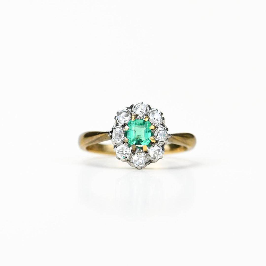 Victoria Colombian Emerald Diamond Ring