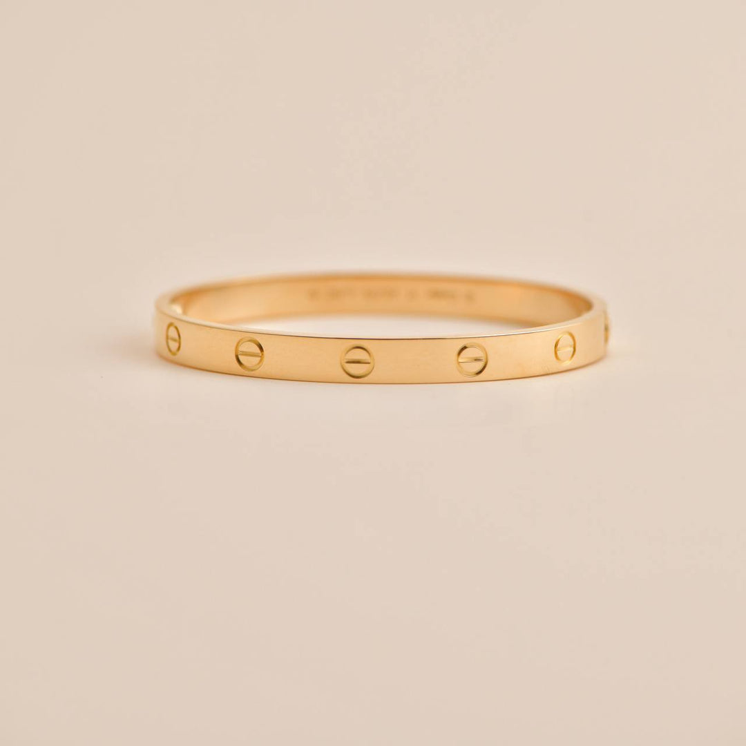 Cartier Love Bracelet 18K Yellow Gold Size 17