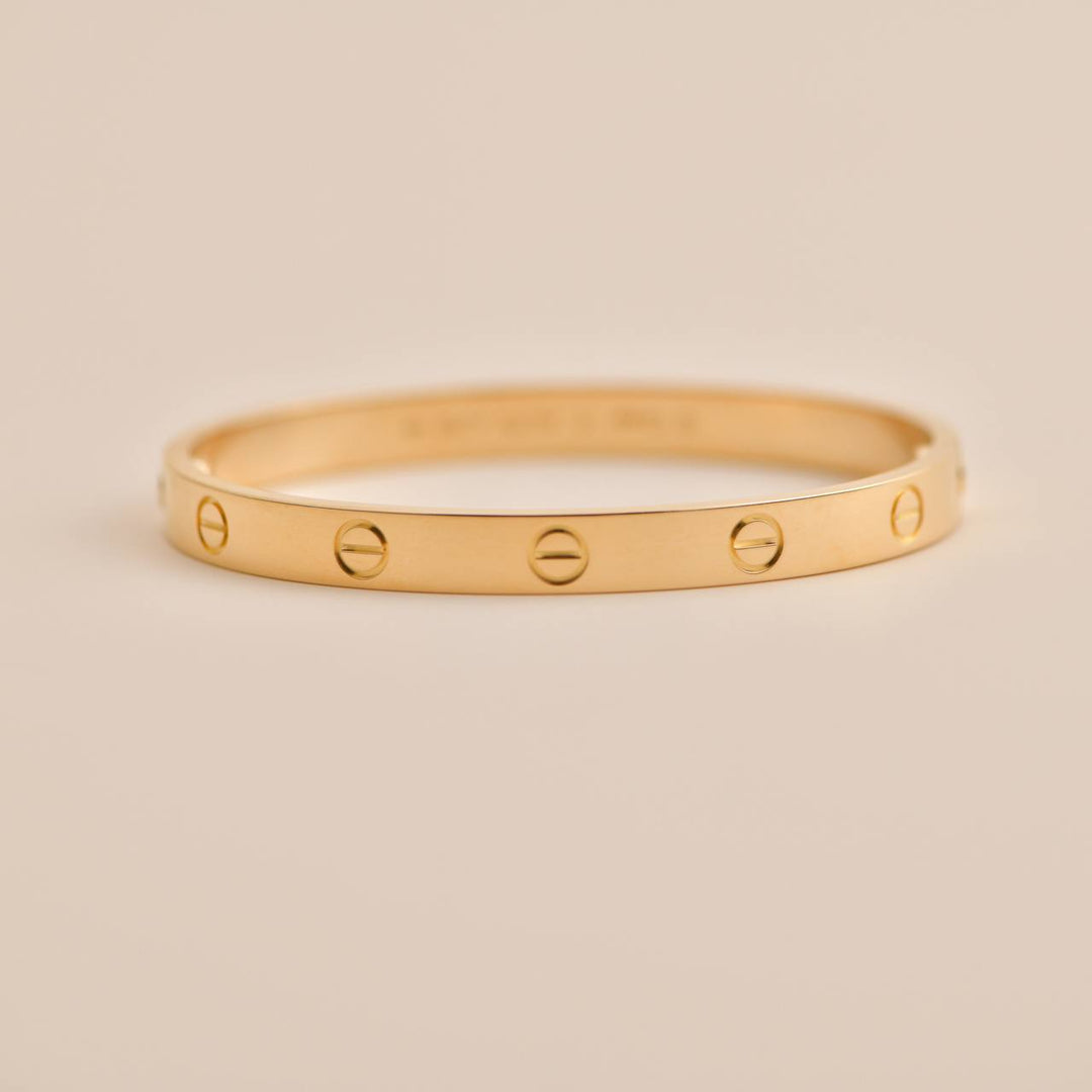 Cartier Love Bracelet 18K Yellow Gold Size 17