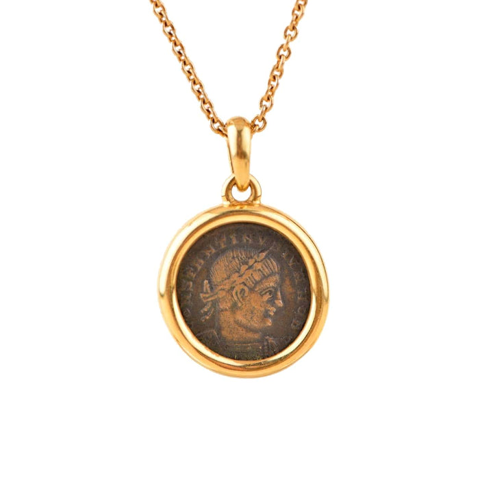 Bvlgari MONETE Yellow Gold Antique Coin Necklace