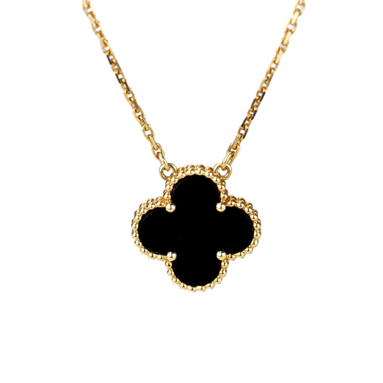 Vintage alhambra cheap pendant onyx