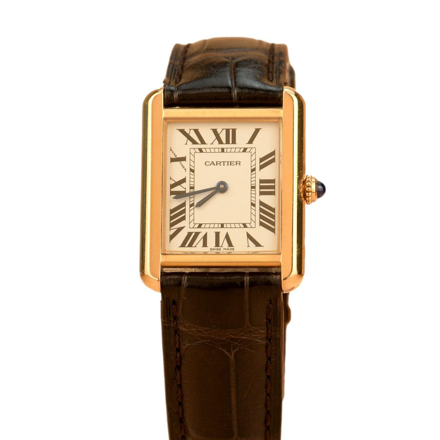 Cartier Tank Solo 18k Yellow Gold Watch W5200024
