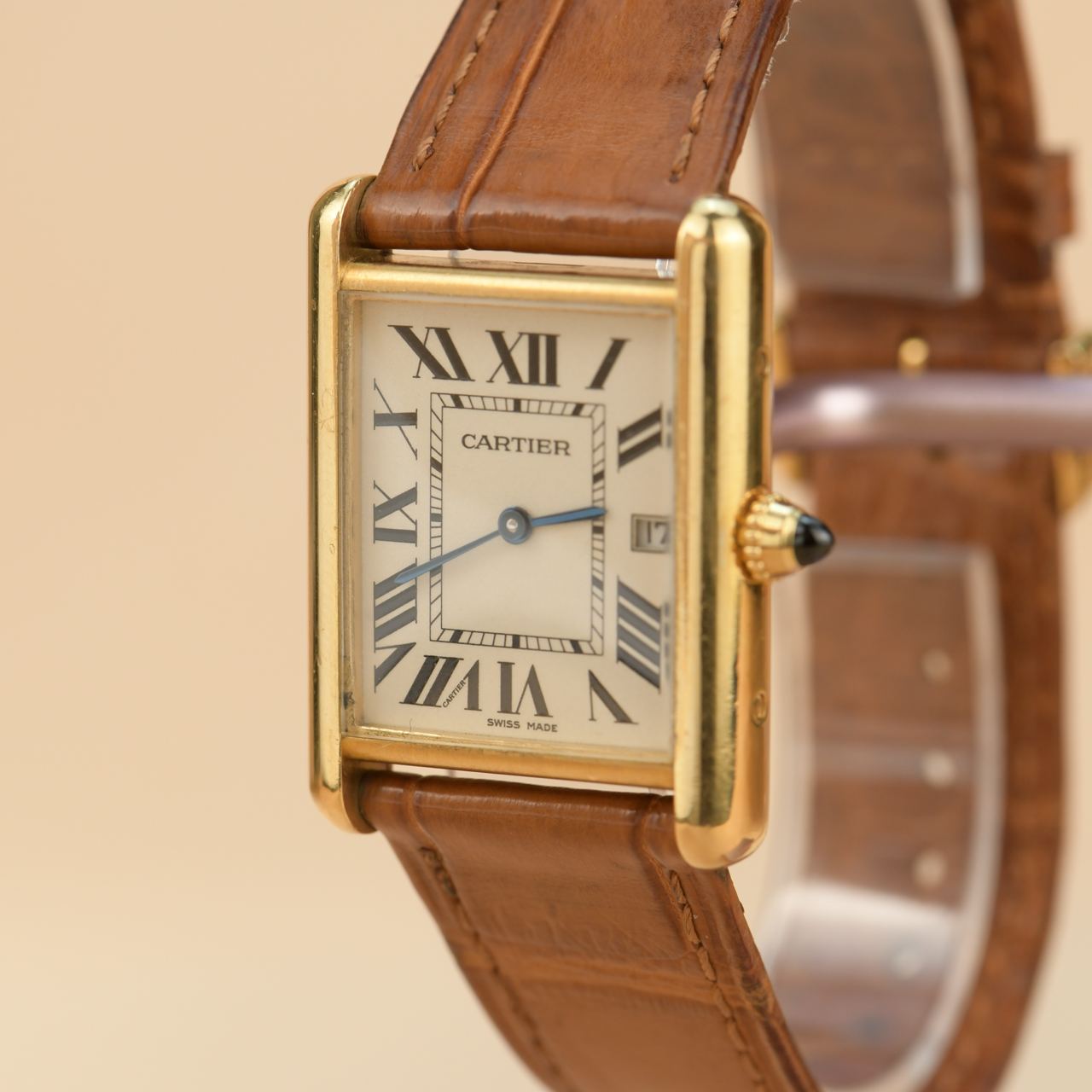 Cartier tank watch used new arrivals