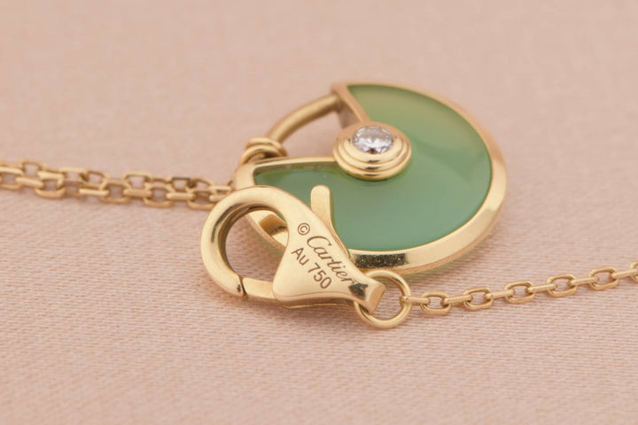 Cartier Amulette de Cartier with Green Chalcedony Pendant