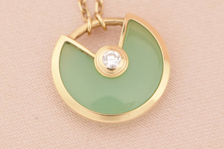 Cartier Amulette de Cartier with Green Chalcedony Pendant