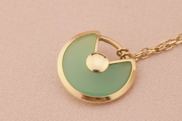 Cartier Amulette de Cartier with Green Chalcedony Pendant