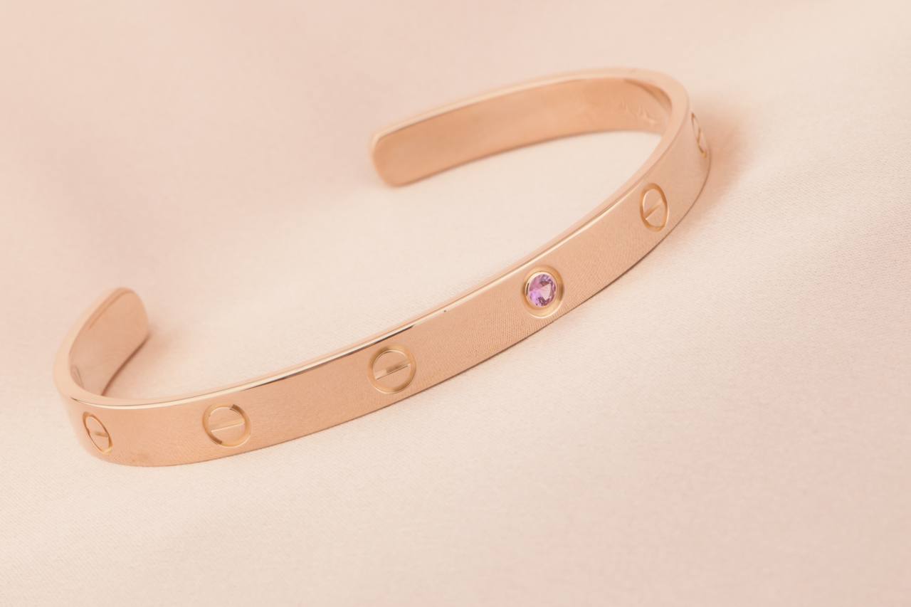 Cartier pink sapphire hot sale love bracelet