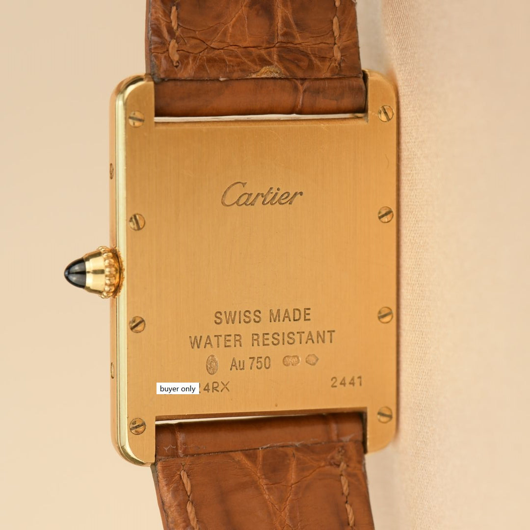 Used Cartier Tank Louis Yellow Gold Watch