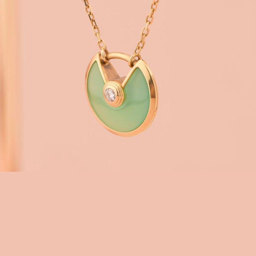 Cartier Amulette de Cartier with Green Chalcedony Pendant