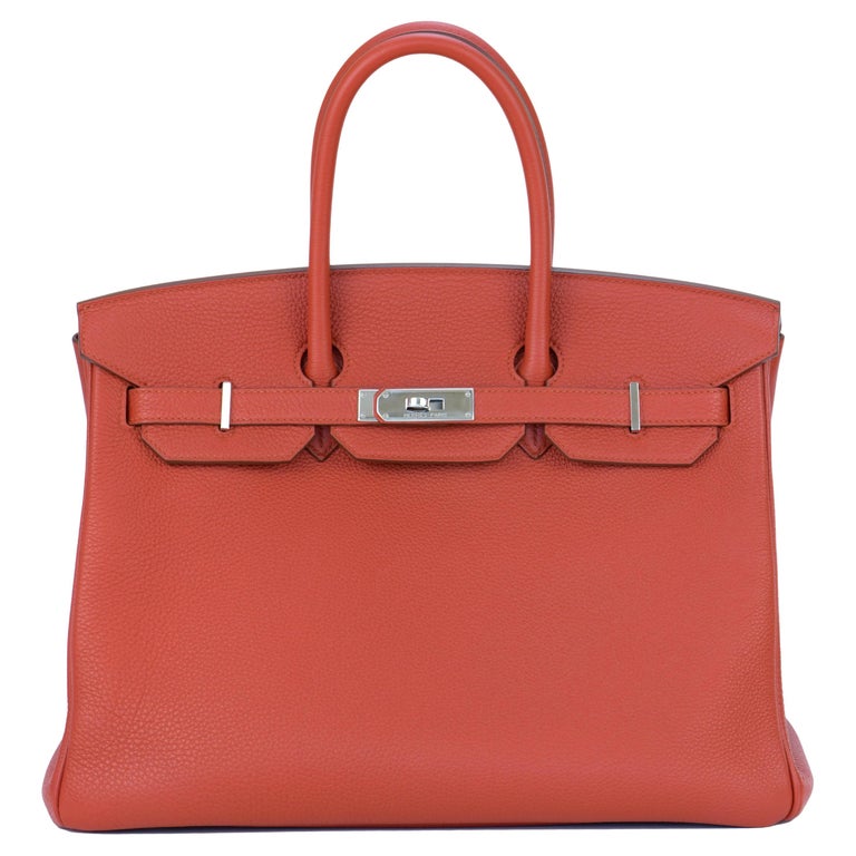 Hermès Red Togo Leather Birkin 35cm with Gold Hardware
